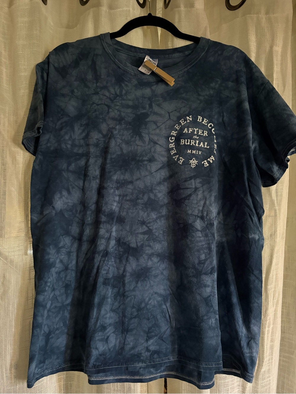 After the Burial Band Tie-Dye Short Sleeve Tee Size Large